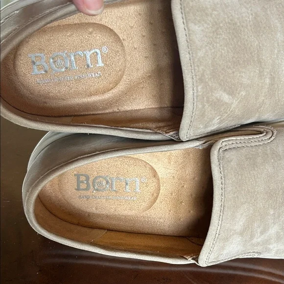 Men's Born Tan Leather Slip-On Shoes• NWOT - Picture 9 of 11